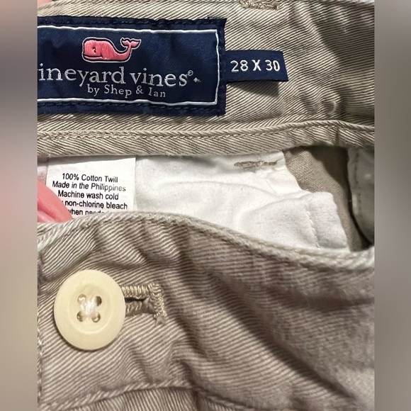 Vineyard Vines Shep&Ian Men's Khaki Slim Fit Cotton Twill Club Pants - Picture 3 of 10